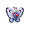 Butterfree black-white