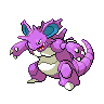Nidoking black-white