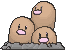 Dugtrio animated
