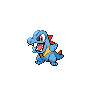 Totodile black-white