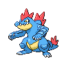 Feraligatr black-white