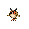 Hoothoot black-white