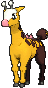 Girafarig animated
