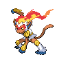 Infernape black-white