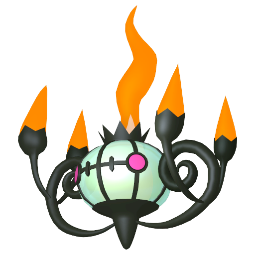 Chandelure home shiny