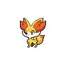 Fennekin black-white