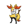 Braixen black-white