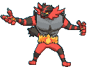 Incineroar animated