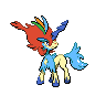 Keldeo Resolute black-white