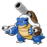 Blastoise Mega black-white