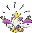 Alakazam Mega animated shiny