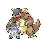 Kangaskhan Mega black-white