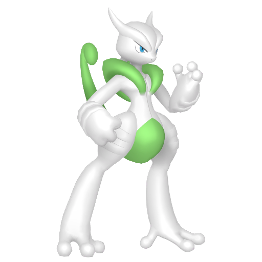 Mewtwo Mega X home shiny