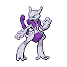 Mewtwo Mega X black-white
