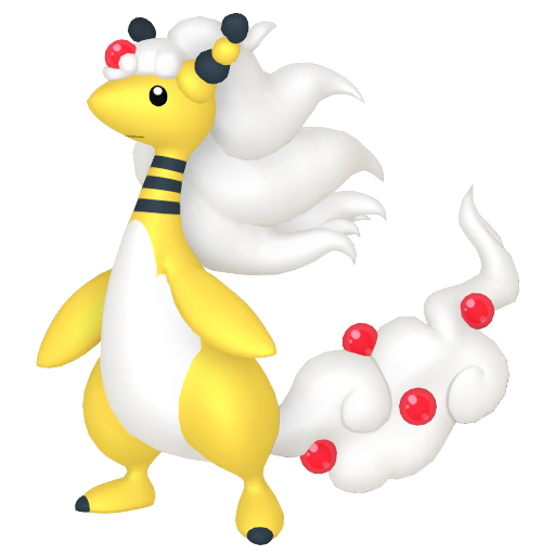 Ampharos Mega home sprite