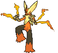 Blaziken Mega animated shiny