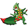 Sceptile Mega black-white