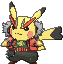 Pikachu Rock Star animated