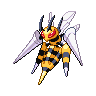 Beedrill Mega black-white