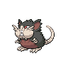 Raticate Alola black-white