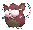 Raticate Totem Alola animated shiny