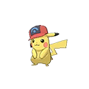 Pikachu Sinnoh Cap black-white
