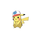 Pikachu Unova Cap black-white