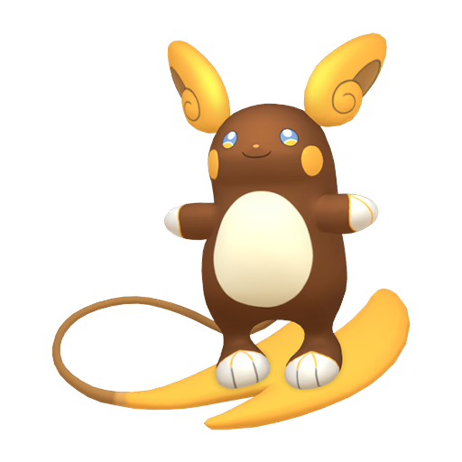 Raichu Alola home shiny