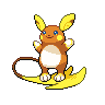 Raichu Alola black-white