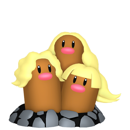 Dugtrio Alola home sprite