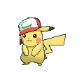 Pikachu Partner Cap animated shiny