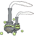 Weezing Galar animated