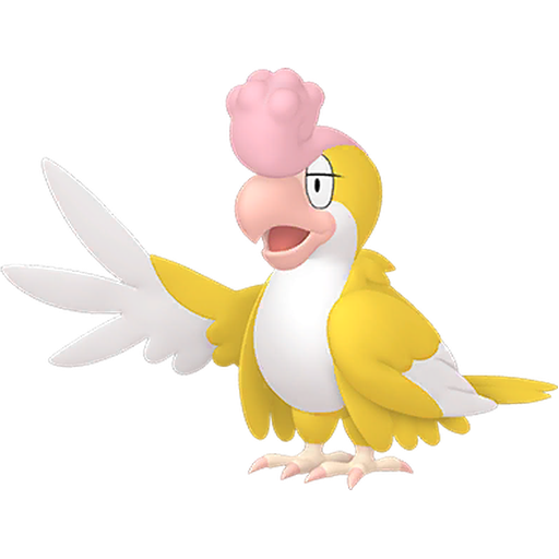 Squawkabilly Yellow Plumage home shiny